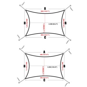 Alternative view of 280GSM Waterproof Awning Sunshade Sun Shade