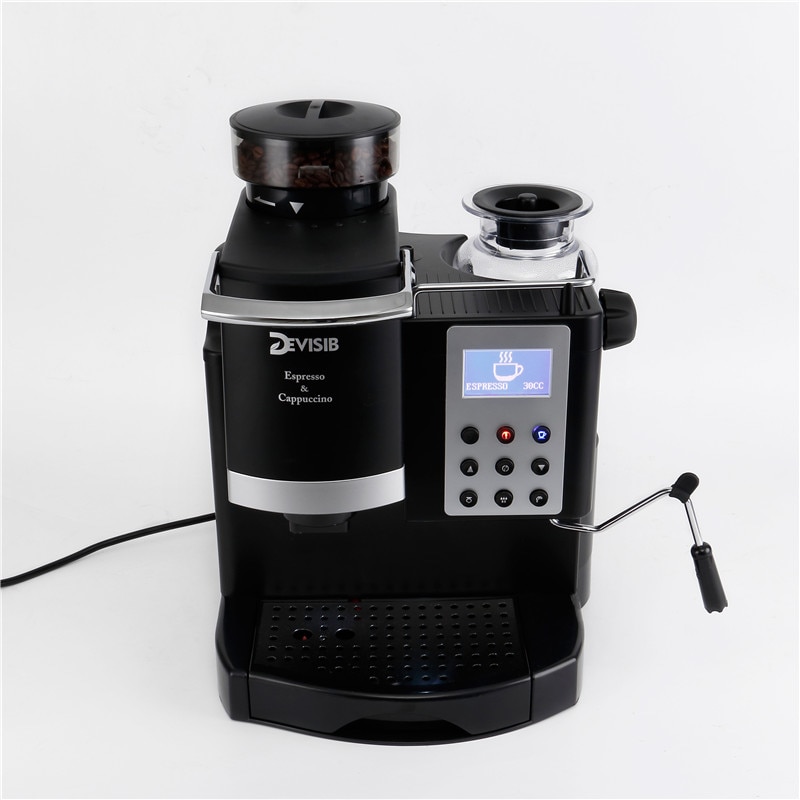 DEVISIB Professional Coffee Machine Coffee Maker with Grinder Automatic Americano China Tea Cafetera Espresso Kitchen Appliances - Image 6