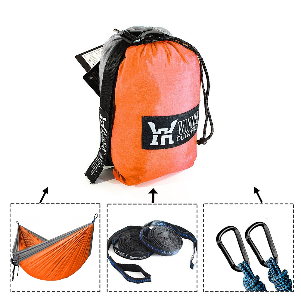 Upgrade Camping Hammock Outdoor Tourist Hanging Hammocks Portable Parachute Nylon Hiking Hammock For Backpacking Travel - Image 3