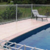Galvanized pool fence panels