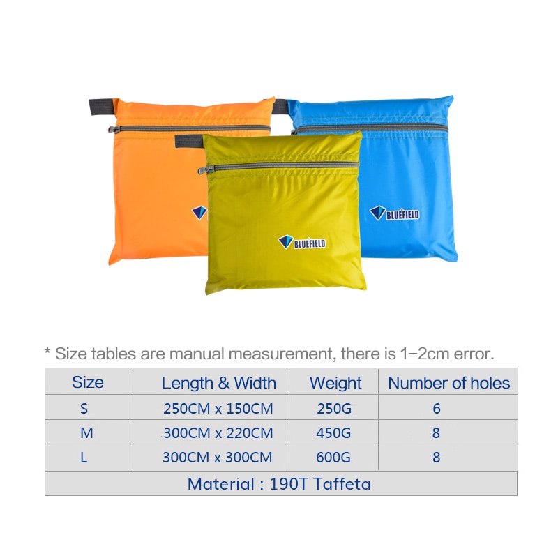 Ultralight Sun Shelter Camping Mat Beach Tent Pergola Awning Canopy 5 Colors 190T Taffeta Tarp Waterproof Camping Sunshelter - Image 4