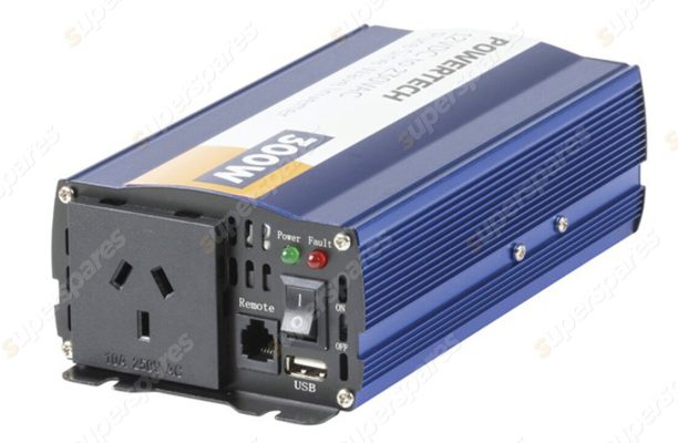 Powertech Pure Sine Wave Inverter – Electrically Isolated 300W 12VDC to 230VAC